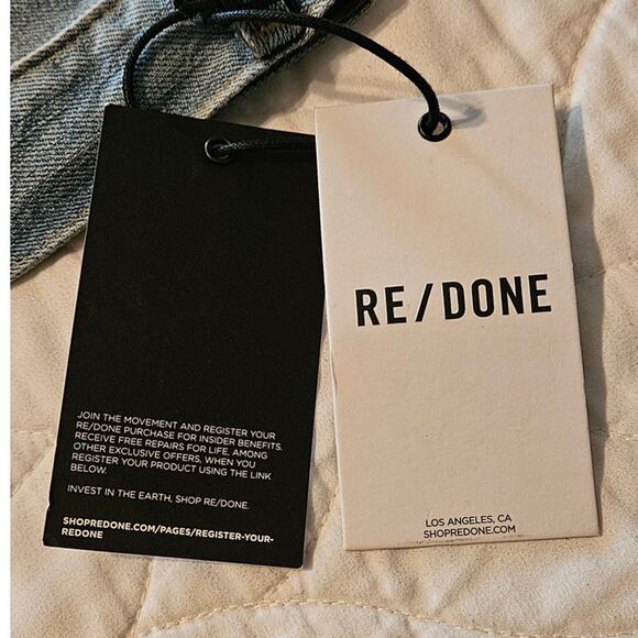 NWT RE/DONE Mid-Rise Kick Flare Solid Women's Jeans in Marea Size 28 - Picture 4 of 13